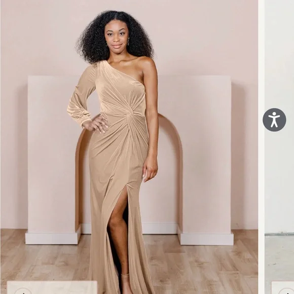 Revelry | Dresses | Revelry Aurora Velvet Dress Gold Champagne Nwt |  Poshmark